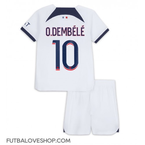 Dres Paris Saint-Germain Ousmane Dembele #10 Preč pre deti 2023-24 Krátky Rukáv (+ trenírky)